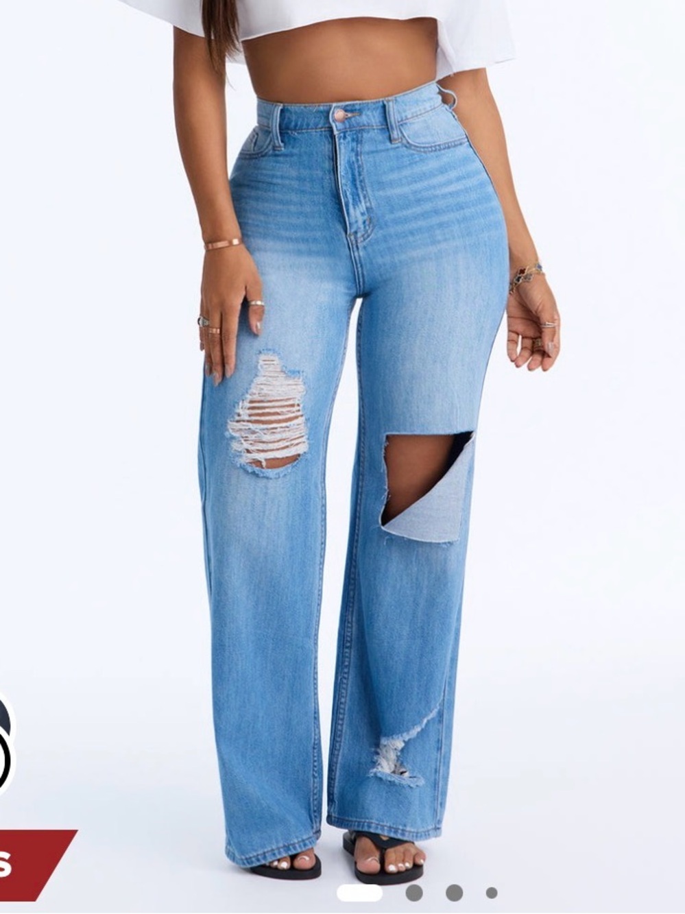 Fashion Nova Light Blue Jeans - Size 7